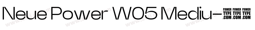 Neue Power W05 Mediu字体转换